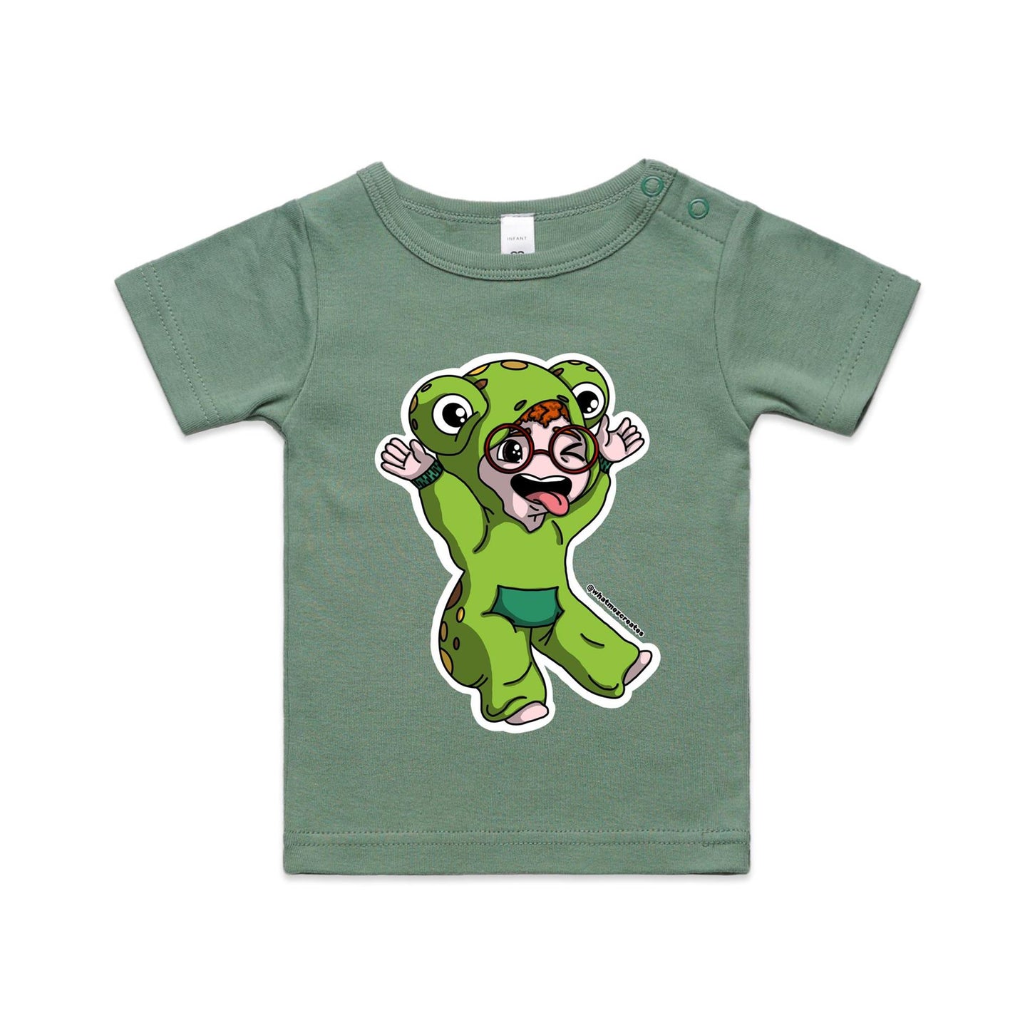"Onesie Crew - Froggy" - Organic Infant T-shirt