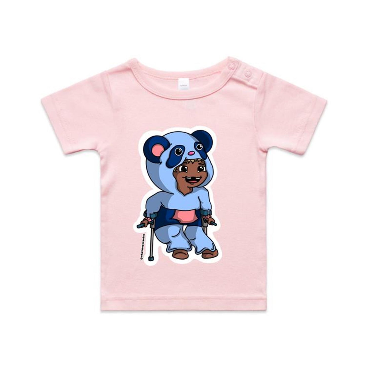"Onesie Crew-Panda" - Organic Infant T-shirt