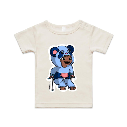 "Onesie Crew-Panda" - Organic Infant T-shirt