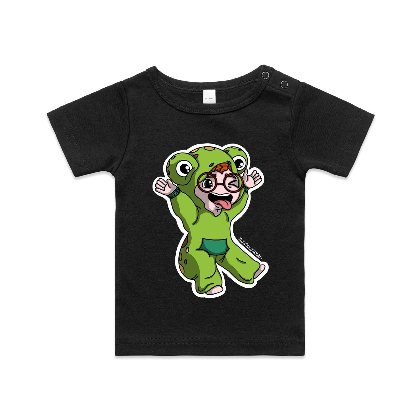 "Onesie Crew - Froggy" - Organic Infant T-shirt