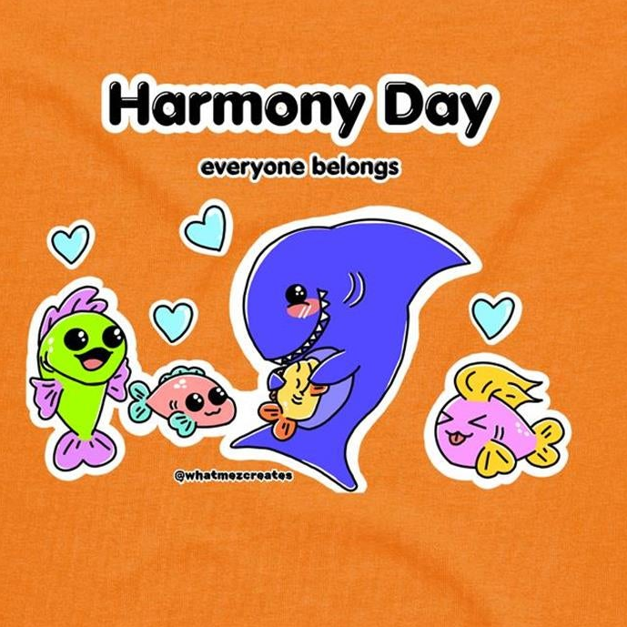"Harmony Day - Fish and Shark" - Kids & Youth T-shirt