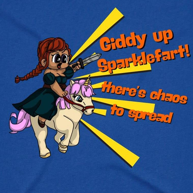 "Giddy-Up, Sparklefarts!" - Women's T-Shirt